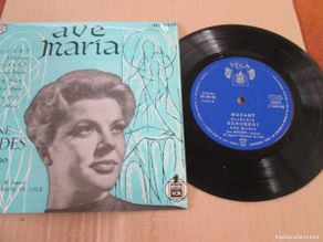Discos de vinil: JANE RHODES - Ave Maria. EP, edición española 7” 1958. Como Nuevo (NM)